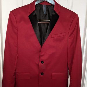 Zara Suit Zara Red Velvet Jacket Eye Catching Red Zara Men's Blazer